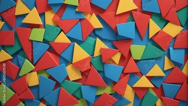 Obraz Abstract geometric shapes background.