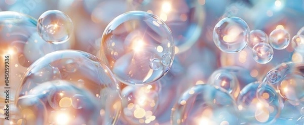 Fototapeta Shimmering Soap Bubbles