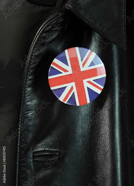 Obraz Lederjacke mit Button