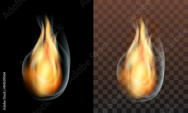 Obraz flame fire smoke translucent transparent