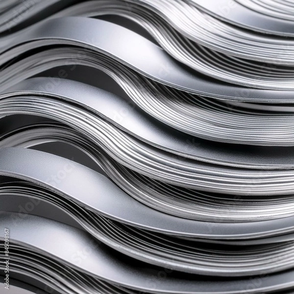 Obraz Gray wave background