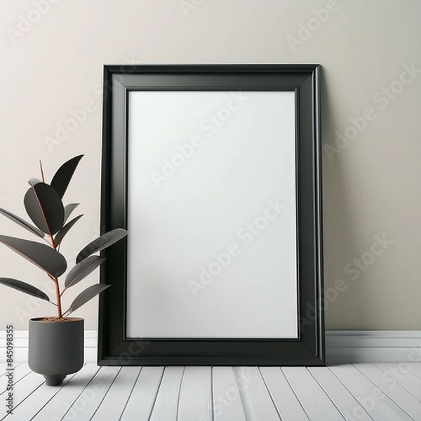 Obraz empty room with a picture frame