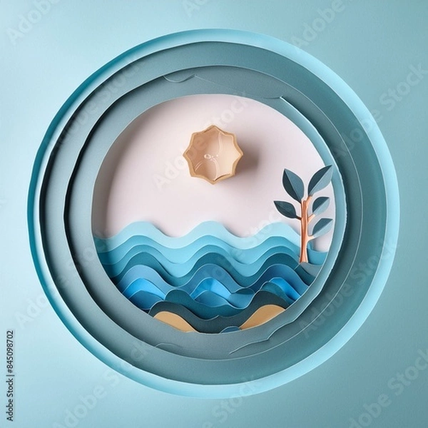 Obraz Saving water and world environmental protection concept