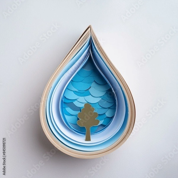 Obraz golden cross on blue