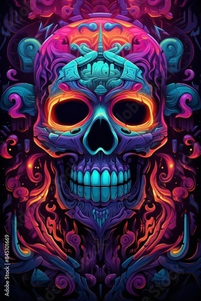 Fototapeta Neon Colors in Backgrounds for Artistic Expression