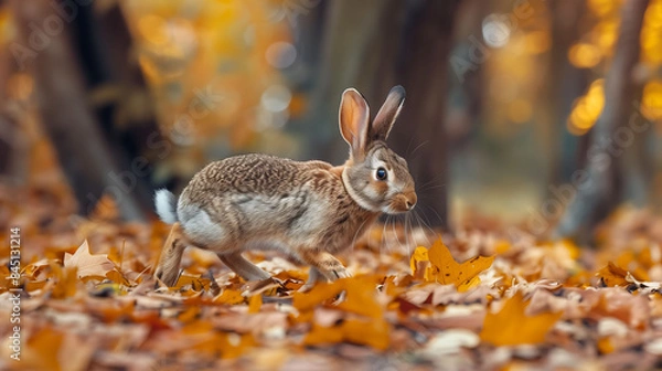 Fototapeta rabbit in the woods