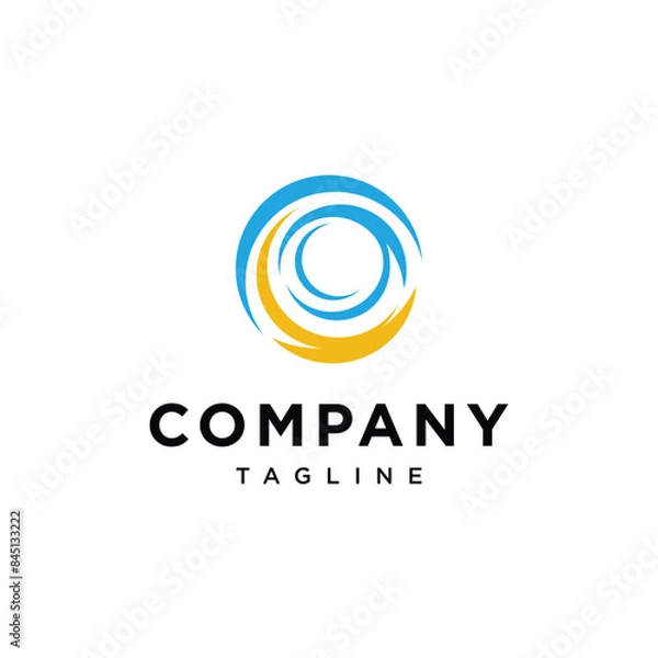 Fototapeta Abstarct circle logo icon vector template.eps