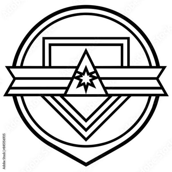 Fototapeta Unique star illustration retro logo design - Vector design and illustration - Digital vector - Latest vector - Premium Victor