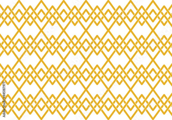 Fototapeta seamless pattern with golden ornament