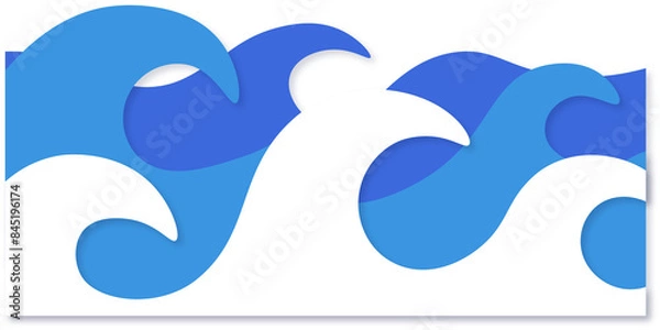 Fototapeta Wave Border Decoration