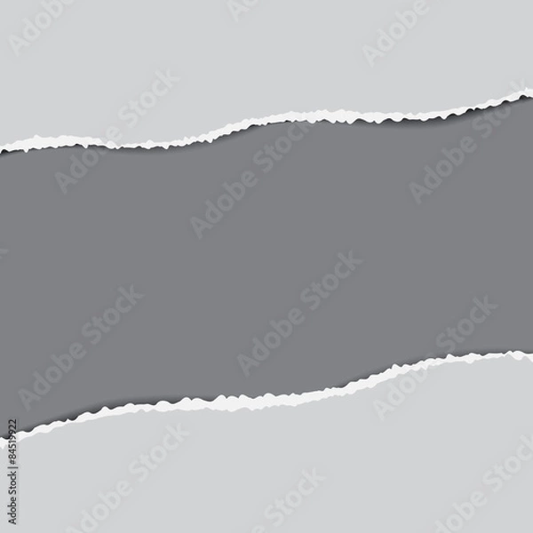 Obraz Grey torn paper