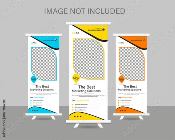 Obraz  Corporate rollup  banner design template 