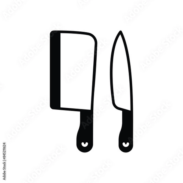 Fototapeta Knives vector icon