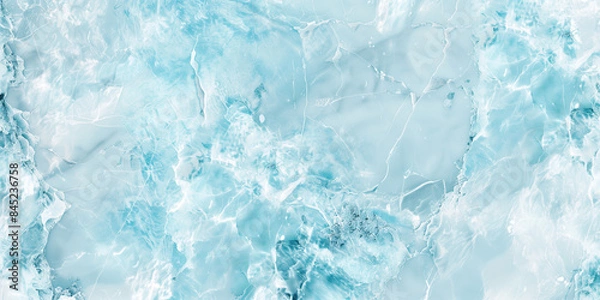 Fototapeta A blue abstract art print, in the style of naturalistic landscape backgrounds, Blue marble background