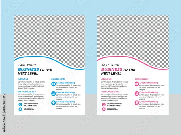 Obraz Creative Business Flyer Design Template