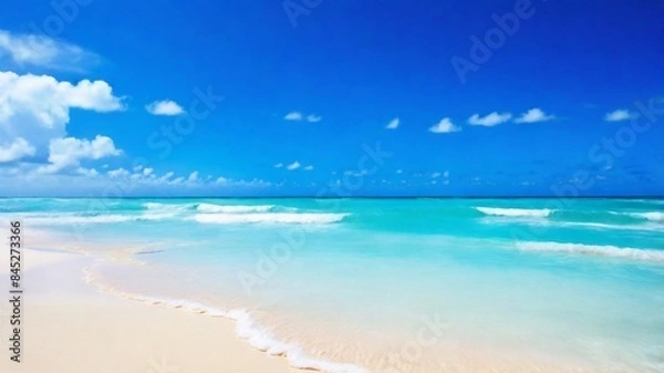 Obraz Sandy beach, sea and sky