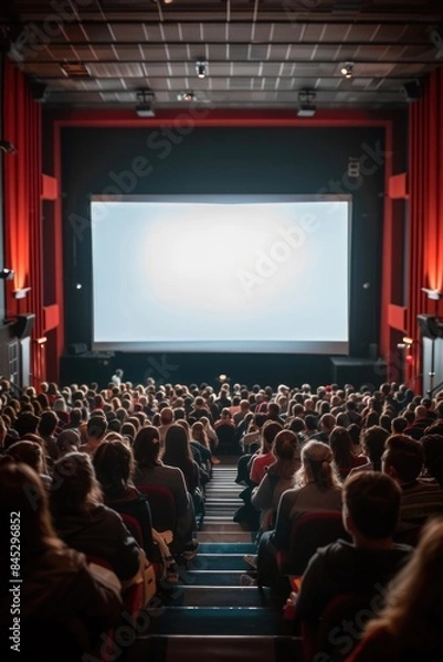 Obraz Audience Watching Movie in Cinema