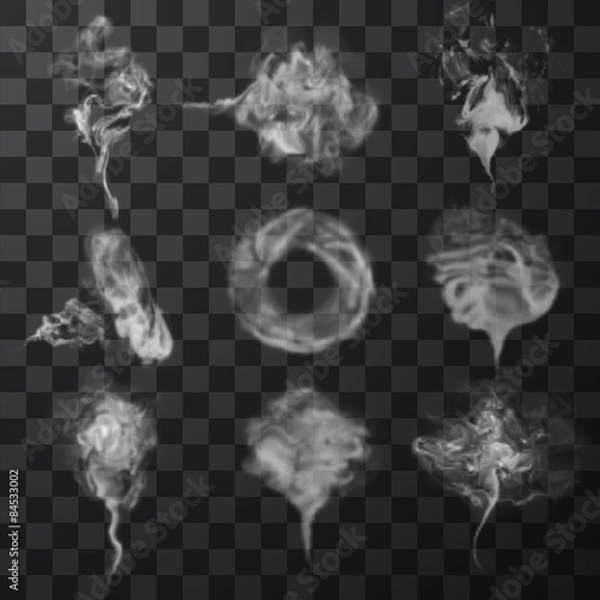 Fototapeta Smoke set