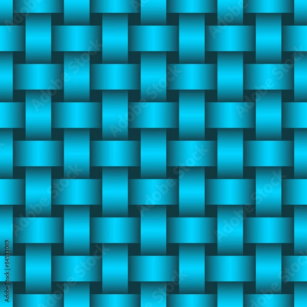 Fototapeta Interlacing seamless pattern. Editable vector Eps 10