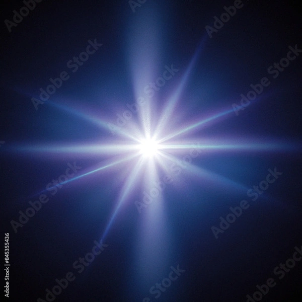 Fototapeta blue light burst