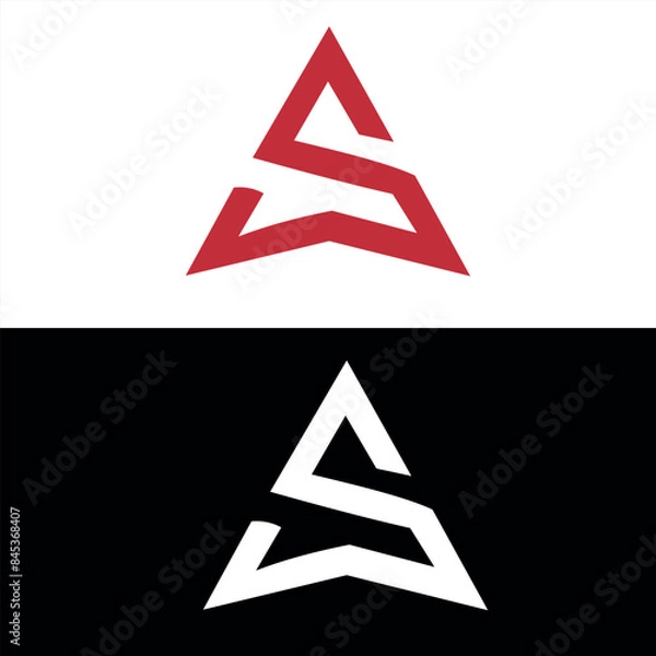 Obraz modern letter s logo design vector template