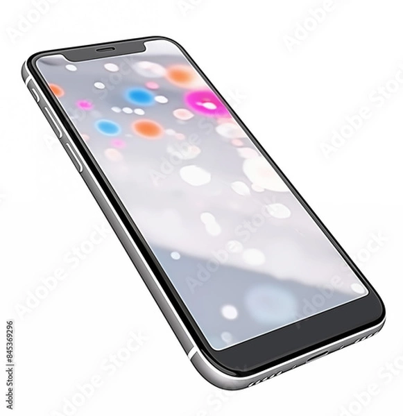 Obraz Smartphone isolated on white