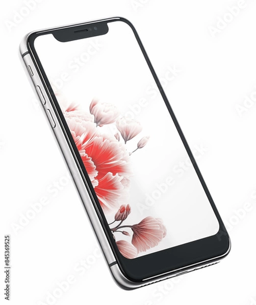 Obraz Smartphone isolated on white