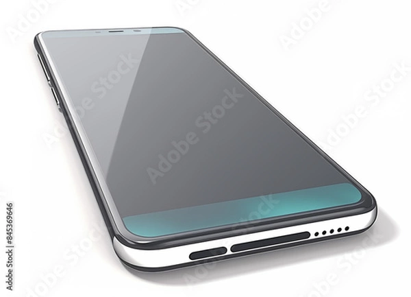 Obraz Smartphone isolated on white