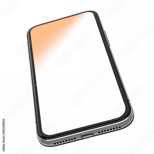 Obraz smartphone isolated on white