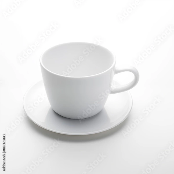 Obraz white cup on white background
