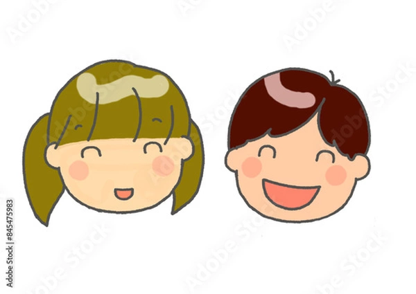 Fototapeta 多様性の子供のイラスト