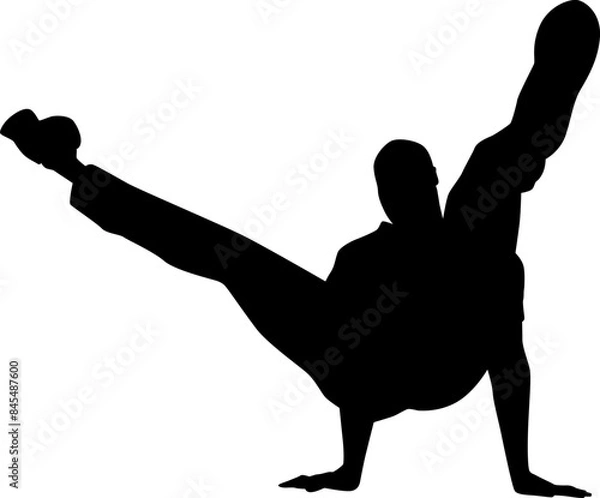 Obraz B-BOY silhouette