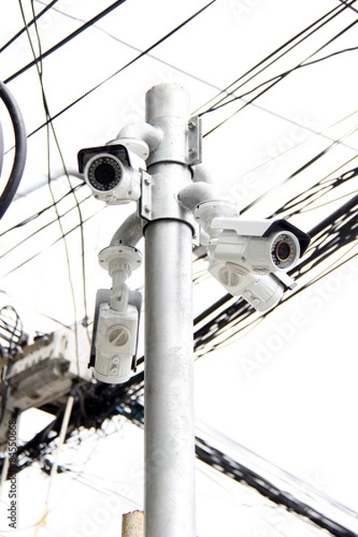 Obraz CCTV seen in the city.