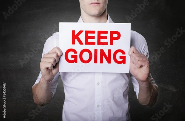 Fototapeta Keep Going card 
