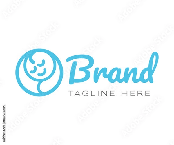 Obraz Photography logo icon design template elements. Children's photography logo design. Usable for Branding and Business Logos.
