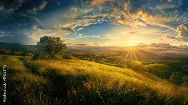 Obraz beautiful landscape panorama backgrounds