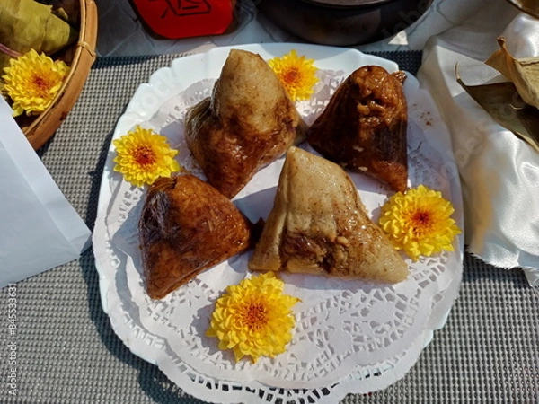 Obraz rice dumpling, rice dumpling design, rice dumpling photography, rice dumpling decoration, Dragon Boat Festival