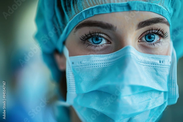 Obraz Doctor in operating room, operating team in action, health care provided