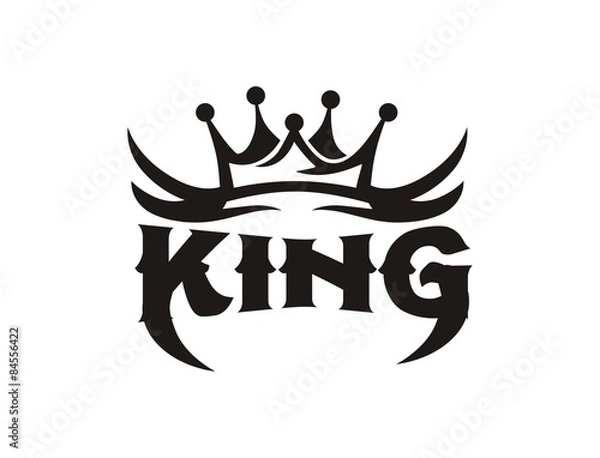 Obraz Crown wing typography