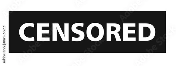 Fototapeta censored badge