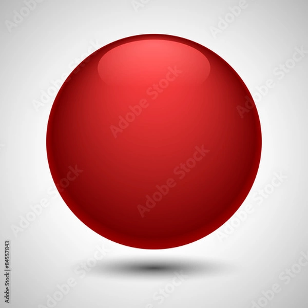 Obraz Ball shape design. Editable vector. Eps 10