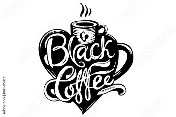 Obraz Black Coffee Logo.ai
