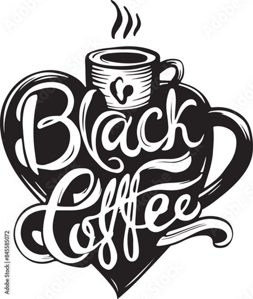 Obraz Black Coffee Logo.ai
