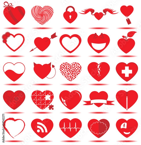Obraz Heart Icons
