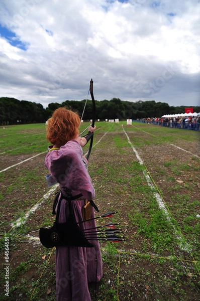 Fototapeta kadın okçu