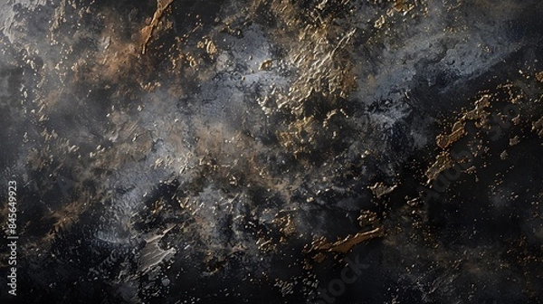 Obraz Textured black grunge background . 