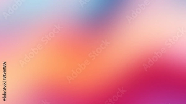 Fototapeta Colorful noisy gradient with fluid shapes and sparkles, Retro, Warm tones, Whimsical and dynamic.