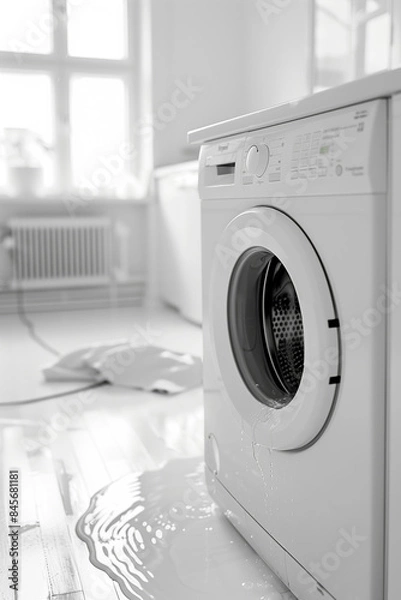 Obraz Leaking washing machine