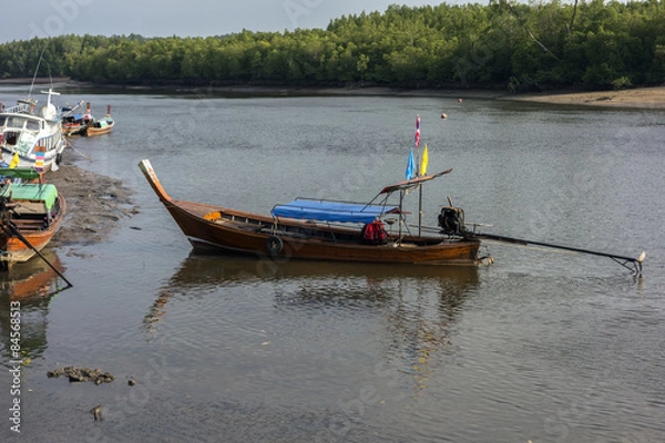 Obraz Long Tail Boat in Trang.