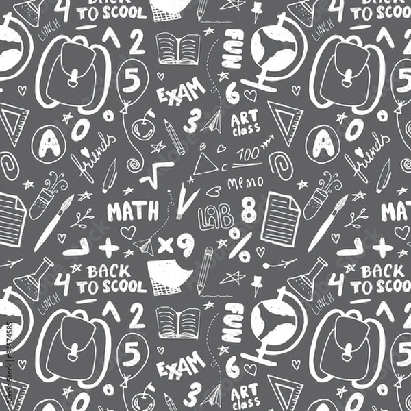 Fototapeta Hand drawn doodle seamless pattern.